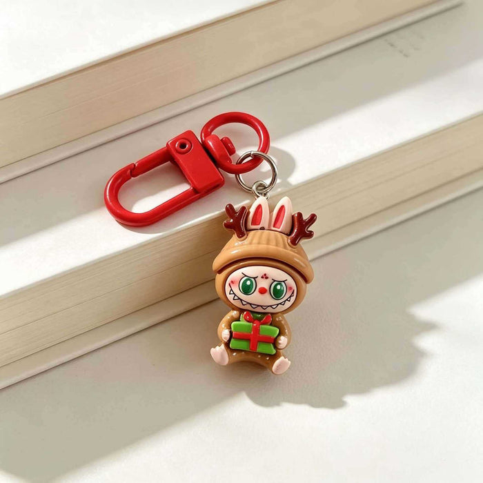 Wholesale Resin Christmas Cartoon Keychain Charm Fashion Bag Pendant For Students Gift