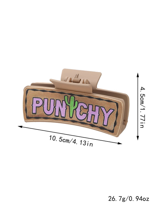 Wholesale Western Wind Cactus Sunflower Pattern Grab Clip Women Shark Clip Hairpin