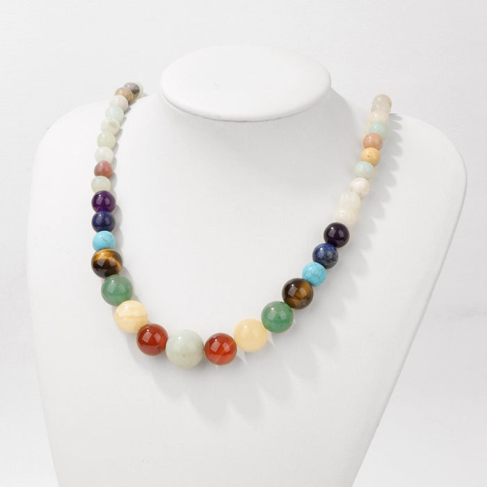 Wholesale Handmade necklace with colorful stone beads