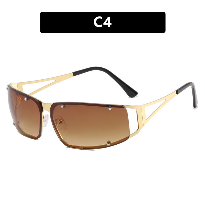 Wholesale Sunglasses, Personalized Cat Eyes, Metal Hollow Street Photography, Sunglasses