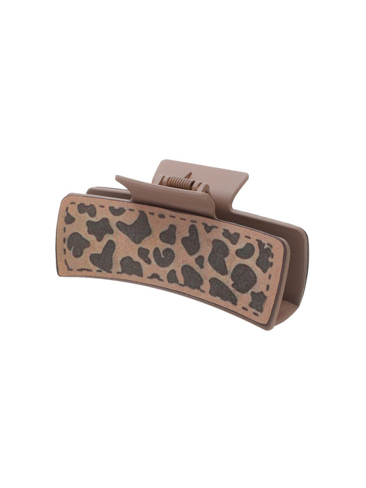 Wholesale Western Wind Letter Mom Cactus Sunflower Leather Shark Clip Hairpin Women' s Grab Clip