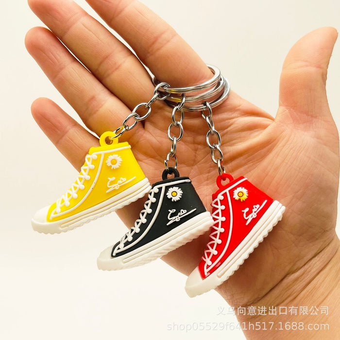 Wholesale PVC Cartoon Daisy Shoe Keychain JDC-KC-XiangY061