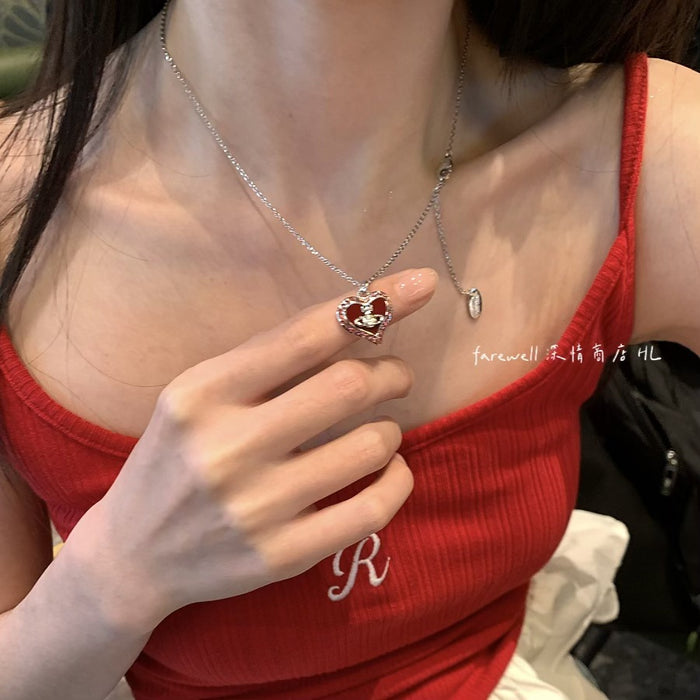 Wholesale Women's Love Saturn choker necklace