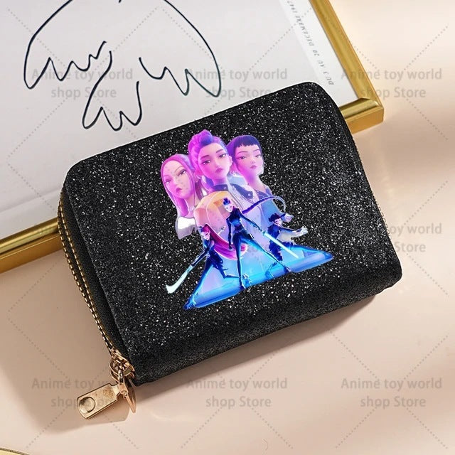 Wholesale Kpop Devil Hunter Sequin Wallet For Women Shiny Coin Purse Korean Style Party Fashion Accessory