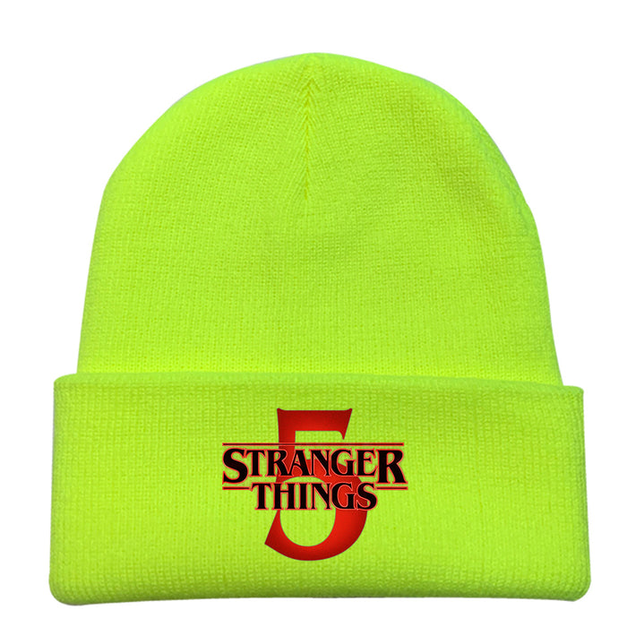 Wholesale Fashionable printed knitted hats outdoor warm hats
