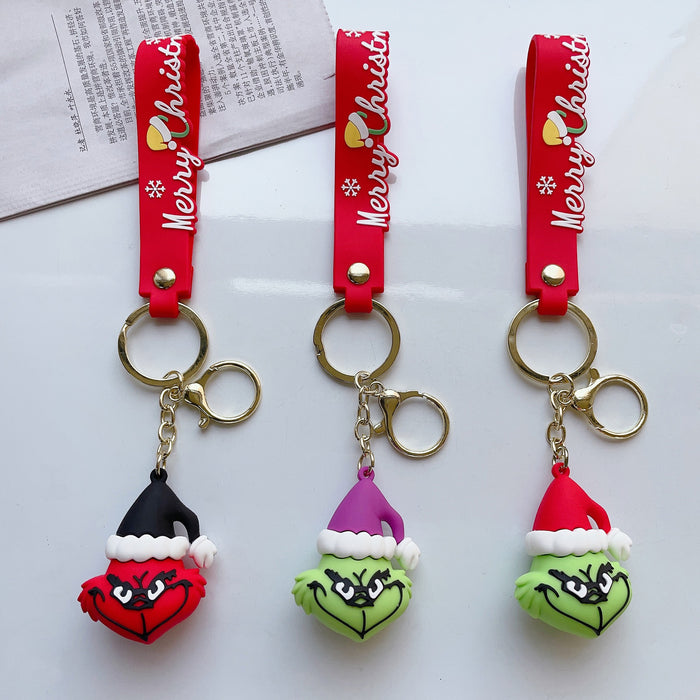 Wholesale Creative Christmas Grinch Keychain JDC-KC-JuShu007