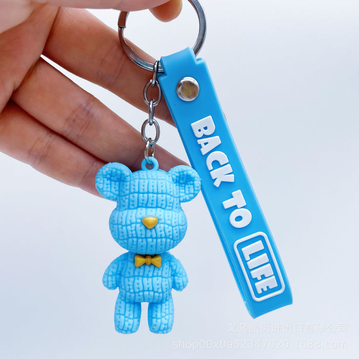 Wholesale cute cartoon silicone  key chain pendant bag pendant key chain