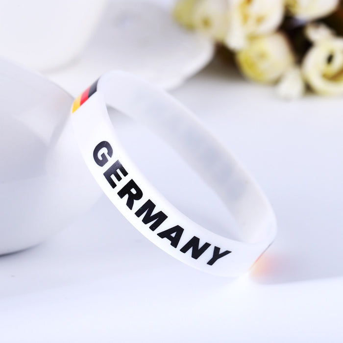 Wholesale World Cup Fan Silicone Bracelets