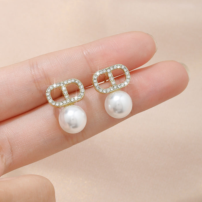 Wholesale Pearl Earrings Women's Autumn and Winter High-end Elegant Unique Earrings