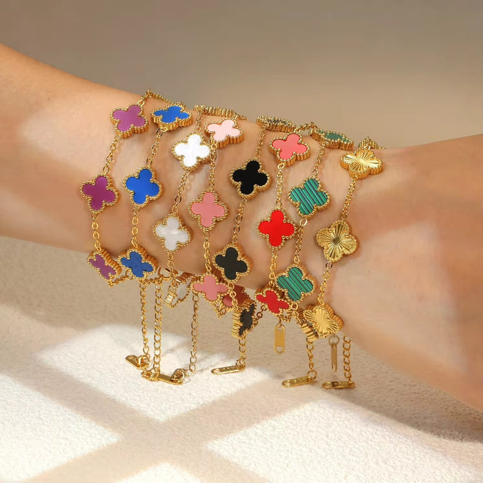 Wholesale Four leaf clover bracelet wholesale jewelry accessories new accessories niche high-end sense