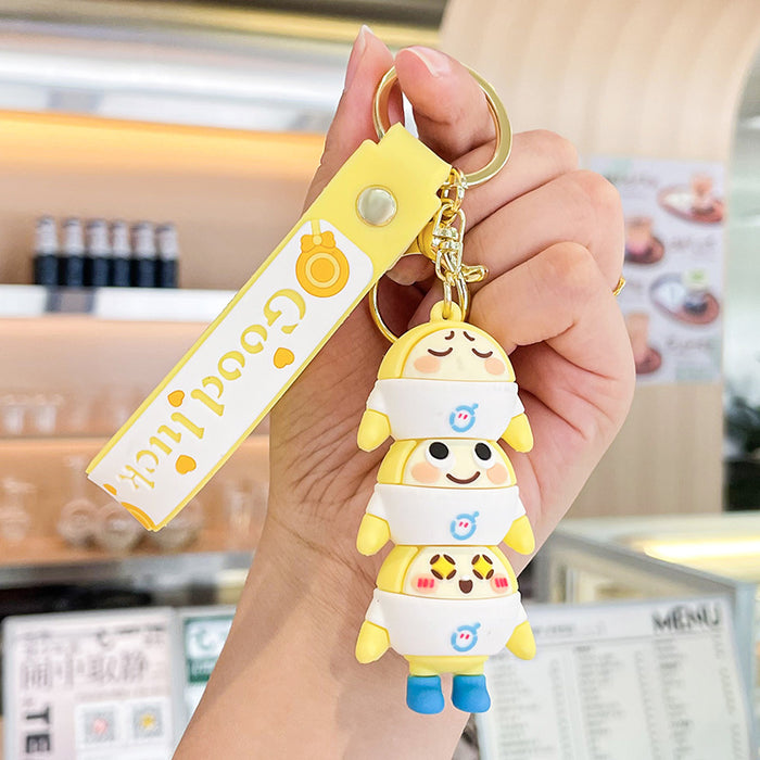 Wholesale Cartoon Doll Silicone Keychain JDC-KC-Benxin030