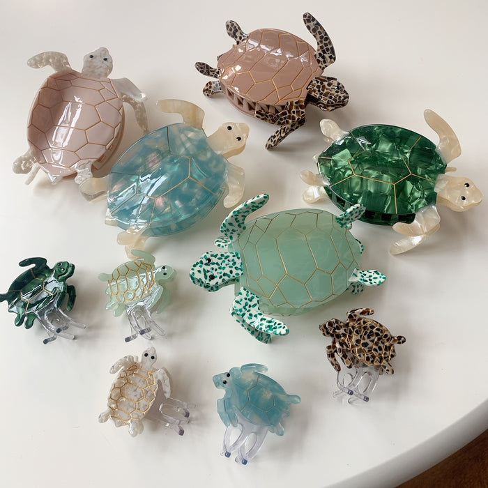 Wholesale Ocean Series Turtle Acetic Acid Grab Hair Clip Tail Clip Niche High-end Touched Hair Accessories Hairpin Shark Clip Women