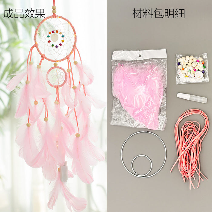 Wholesale DIY Dreamcatcher Wind Chime Craft Kit Family Team Building Activity Kids Craft Supply MOQ≥2