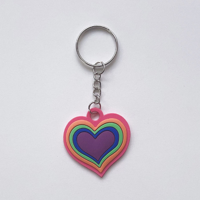 Wholesale Rainbow Plastic Keychain JDC-KC-TianTiao001