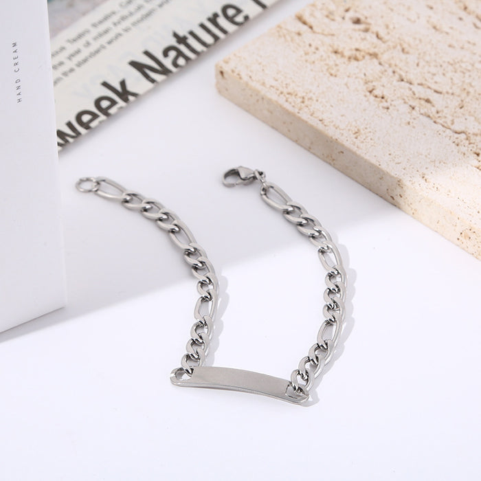 Wholesale Smooth Long Stainless Steel Bracelet JDC-BT-LiR007