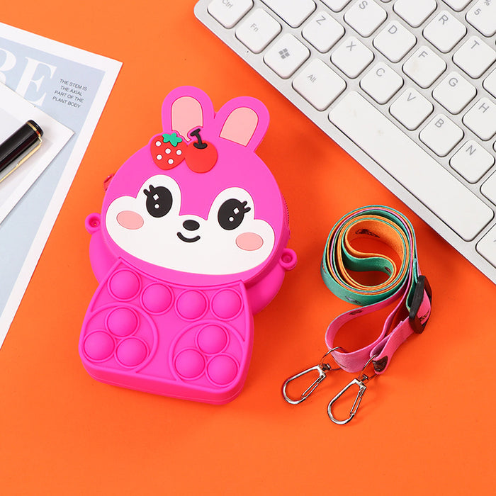 Wholesale Silicone Children' s Crossbody Storage Bag