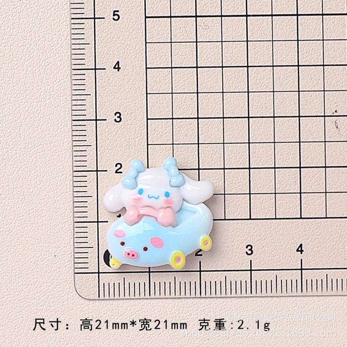 Wholesale Driving Car Cute Cartoon Accessories Cartoon Resin Jewelry Cream Glue Handmade Hairpin Patch Drop