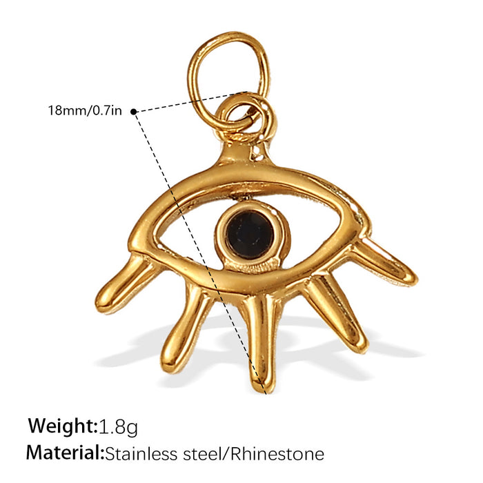 Wholesale DIY Stainless Steel Gold-Plated Necklace Pendant Accessories