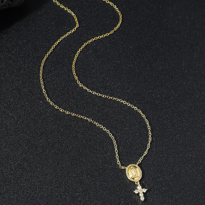 Wholesale Unique and personalized Virgin Cross pendant necklace