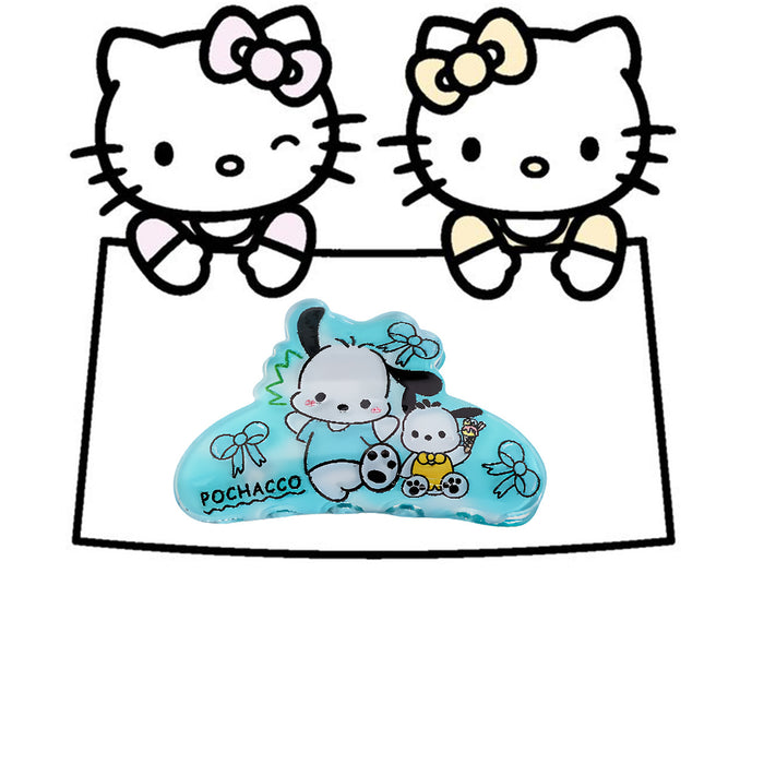 Wholesale Cute Sanlio Acrylic Grab Clip  Hair Ponytail Clip