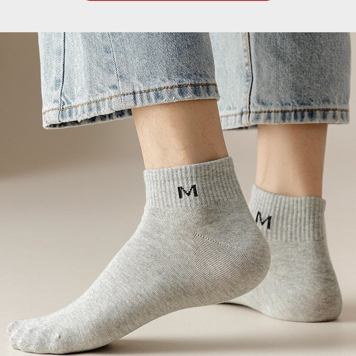 Wholesale Socks, short socks, pure cotton odor proof and sweat absorbing socks, mid tube full cotton socks