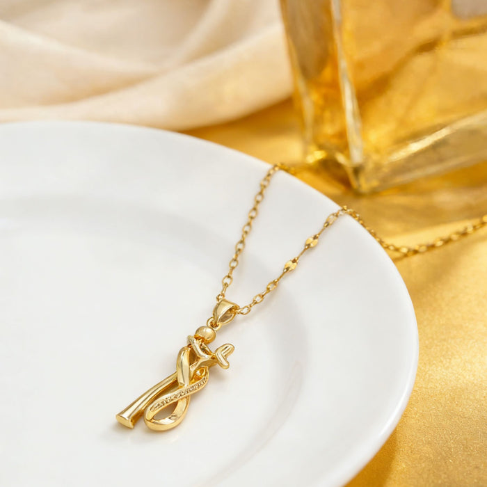 Wholesale Creative Jewelry Couple Hug Necklace For Valentine' s Day