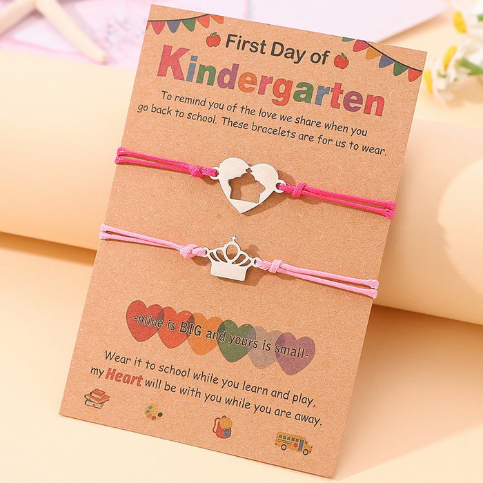 Wholesale Hand rope creative stainless steel hand woven bracelet