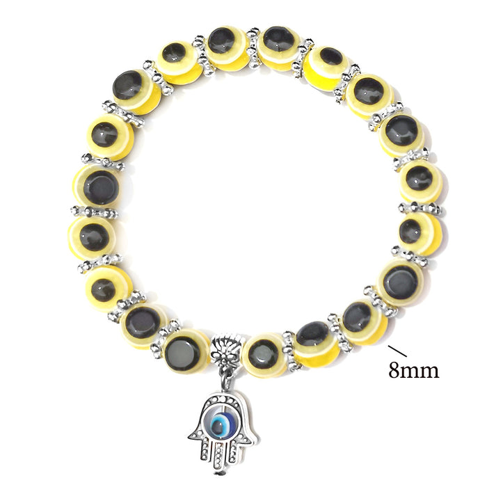 Wholesale Blue Eye Bracelet Palm Devil's Eye Beaded Bracelet