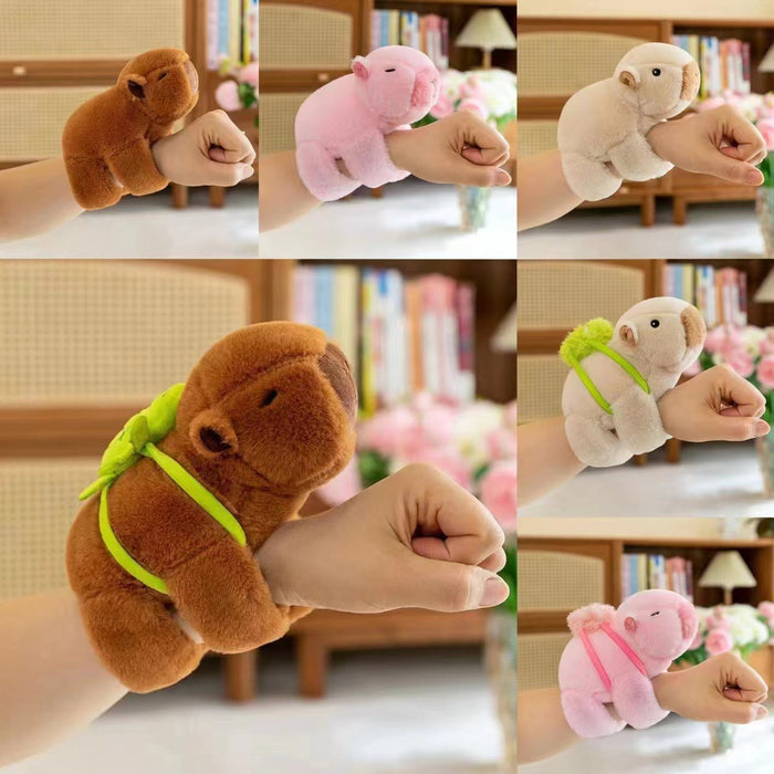 Wholesale Capybara Pa Pa Ring Bracelet Capybara Doll Plush Toy Creative Doll Funny Grab Machine Doll