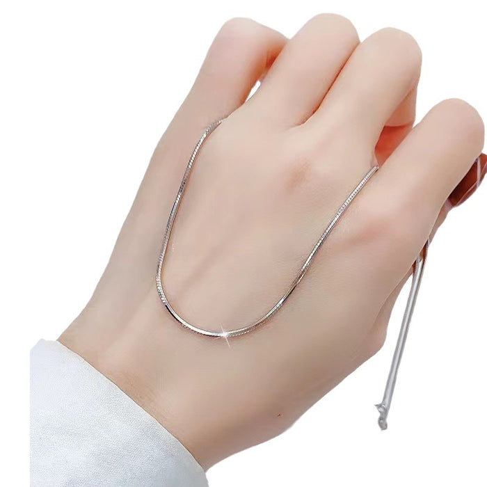 Wholesale Titanium steel bone chain jewelry clavicle chain stainless steel snake bone necklace