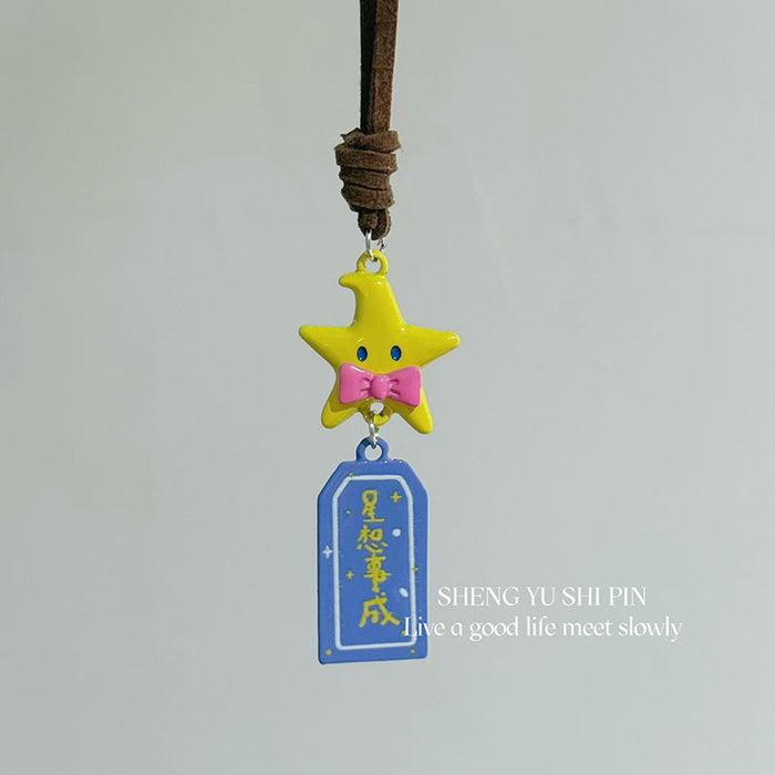 Wholesale Apple Star Personalized Keych30in Bag Pendant Accessory