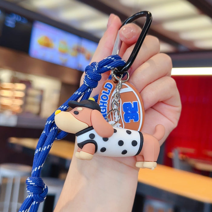 Wholesale Creative 3D cartoon dog couple keychain