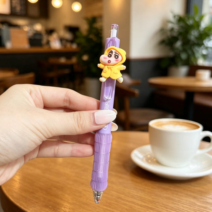Wholesale Cute Cartoon Soft Grip Black Quick-Drying Gel Ink Pens 0. 5mm ST Tip