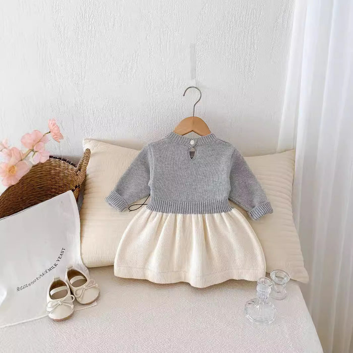 Wholesale Cute Children Knitted Sweater Baby Princess Dress JDC-BC-WeiNiS010