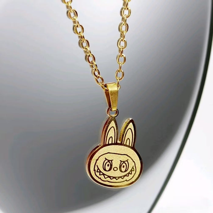 Wholesale Cartoon Versatile Titanium Steel Pendant Necklace
