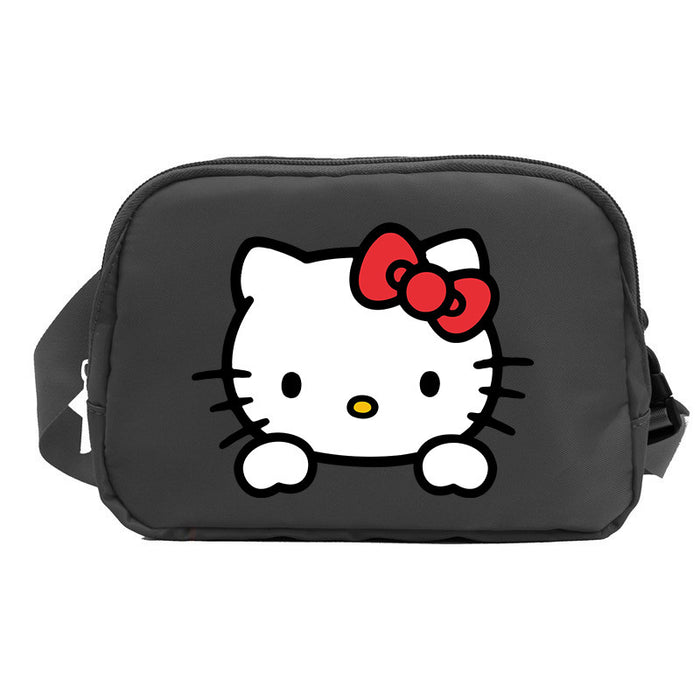 Wholesale Cat Cartoon Waterproof Sports Chest Bag  Versatile Crossbody Bag for Running with Phone Shoulder Bags