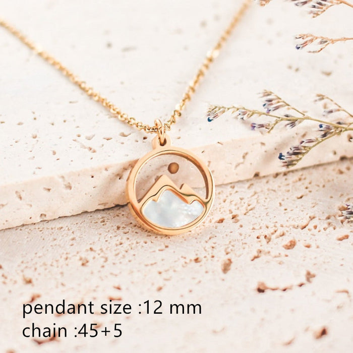 Wholesale Stainless Steel Faith Peak Necklaces JDC-NE-GSMS003