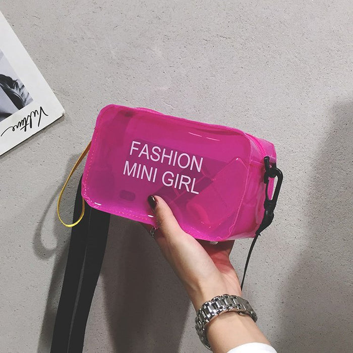 Wholesale New Small Bag Transparent Handheld Shoulder Cross Shoulder Chain Bag