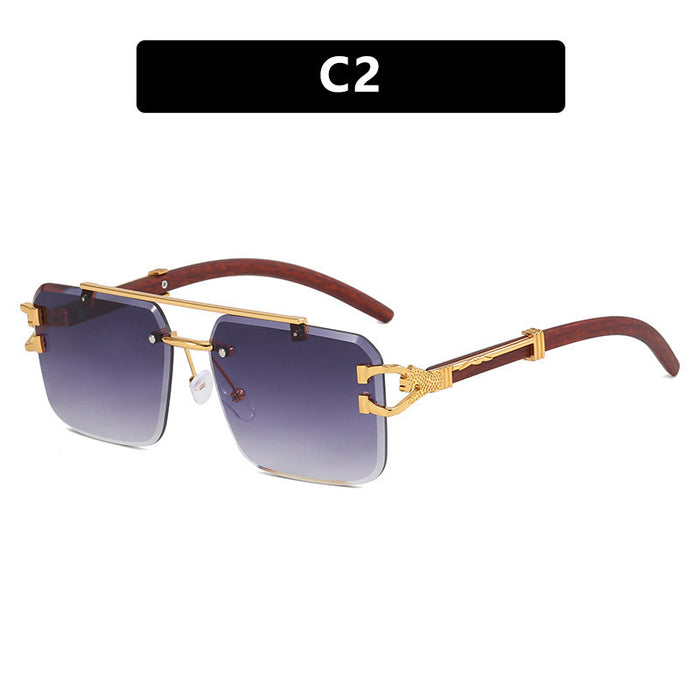 Wholesale Sunglasses frameless cut square sunglasses fashion sunglasses