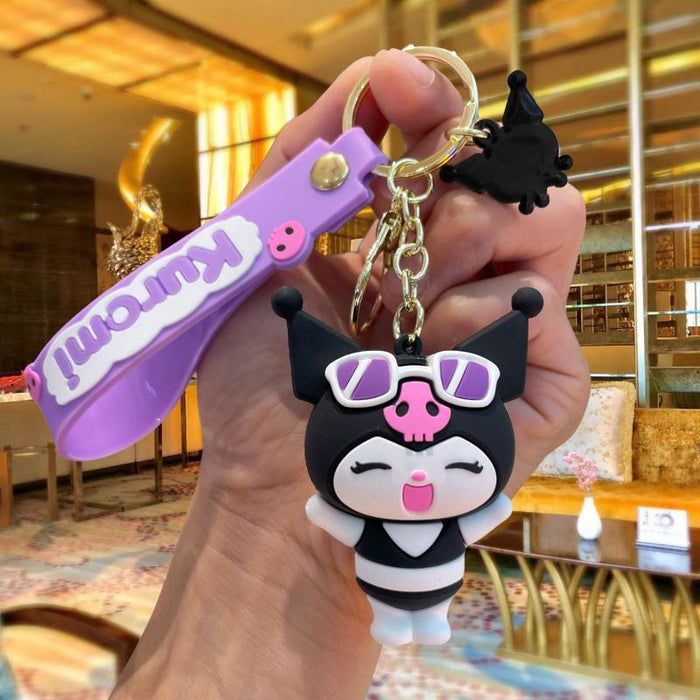 Wholesale Cute 3D Doll Silicone Keychain JDC-KC-MingT145