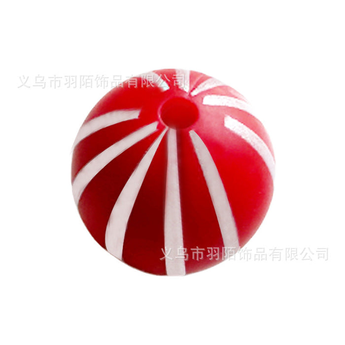 Wholesale 50PCS Rainbow Watermelon Silicone Balls JDC-BDS-YuMo009