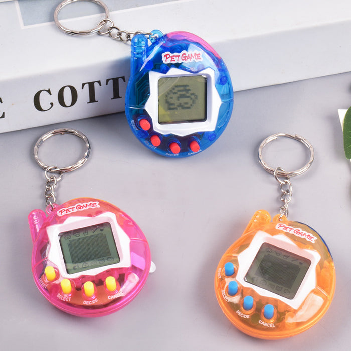 Wholesale Electronic Pet Machine Handheld Game Console Plastic Keychain JDC-KC-BJD003