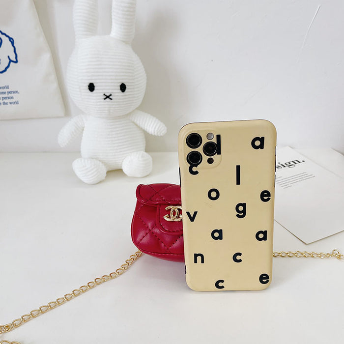 Wholesale Mini chain diamond grid diagonal small square bag, cute bag