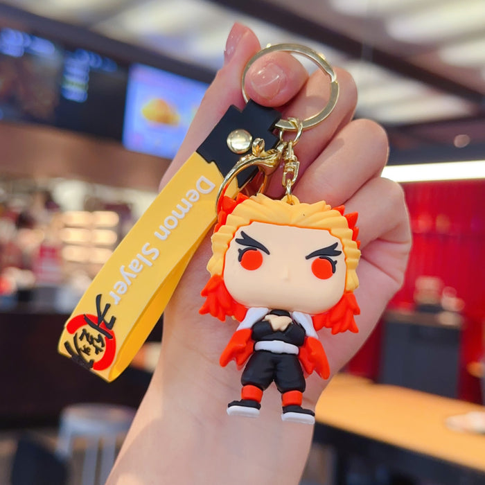 Wholesale Cute PVC cartoon anime keychain