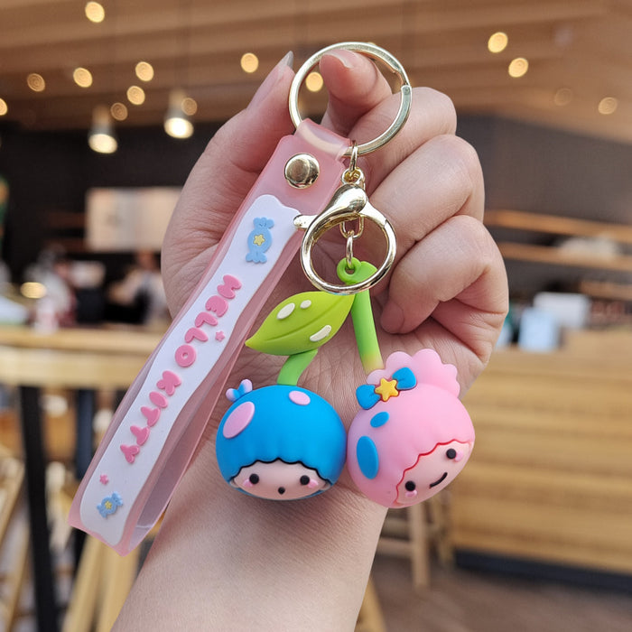 Wholesale Cartoon Silicone Doll Keychain JDC-KC-ZhuoRan023