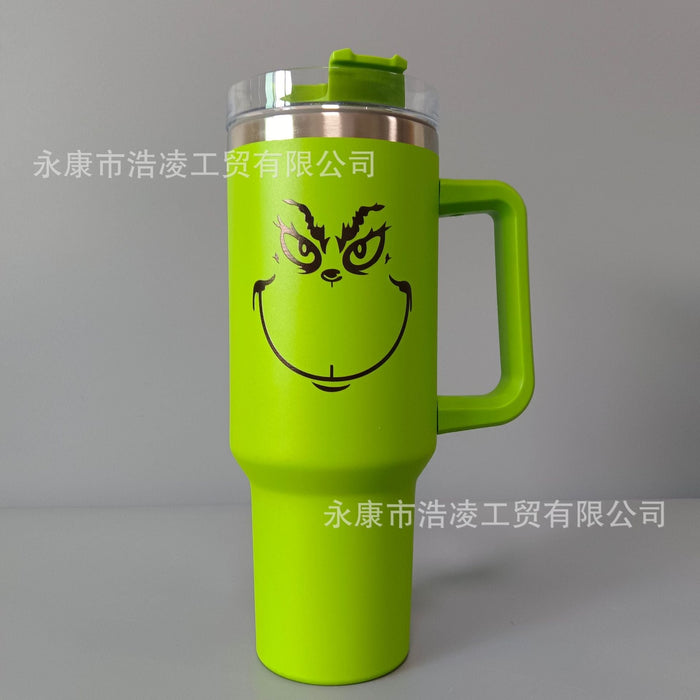 Wholesale 40OZ Car Cup Ice Cup Christmas Thermos Cup Straw Cup JDC-CUP-HaoL001