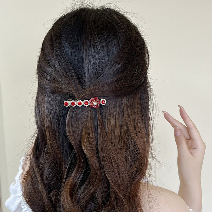 Wholesale Diamond Bow Bangs Small Grabber Clip Hairpin Headdress