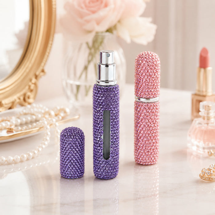 Wholesale 8Ml Rhinestone Perfume Atomizer Empty Spray Bottle Party Gift Fashion Accessory