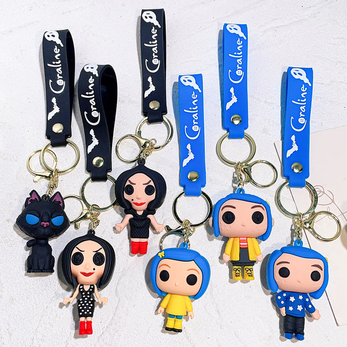 Wholesale Cartoon Doll PVC Keychain JDC-KC-Qiwei004