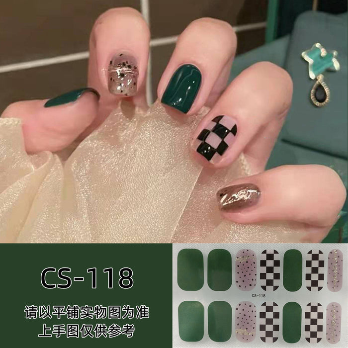 Wholesale No-bake Gel Waterproof Long-lasting 3D Nail Stickers JDC-NS-ARS003